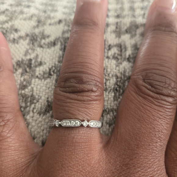 Zales White Gold Diamond Accent Ring - Picture 3 of 6